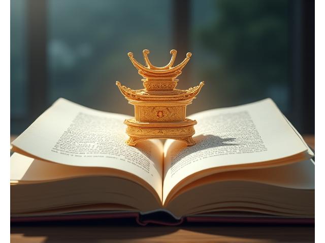 AR projection of ancient Korean artifacts over a textbook page.