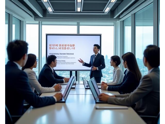 한국 기업 연수 모습