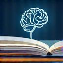 AI icon with a Korean textbook and a pen, representing AI-powered lesson planning.